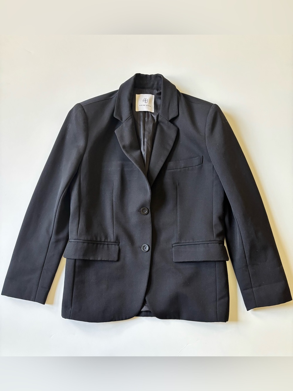 Anine Bing Quinn Blazer | Black | Size S - Picture 3 of 12